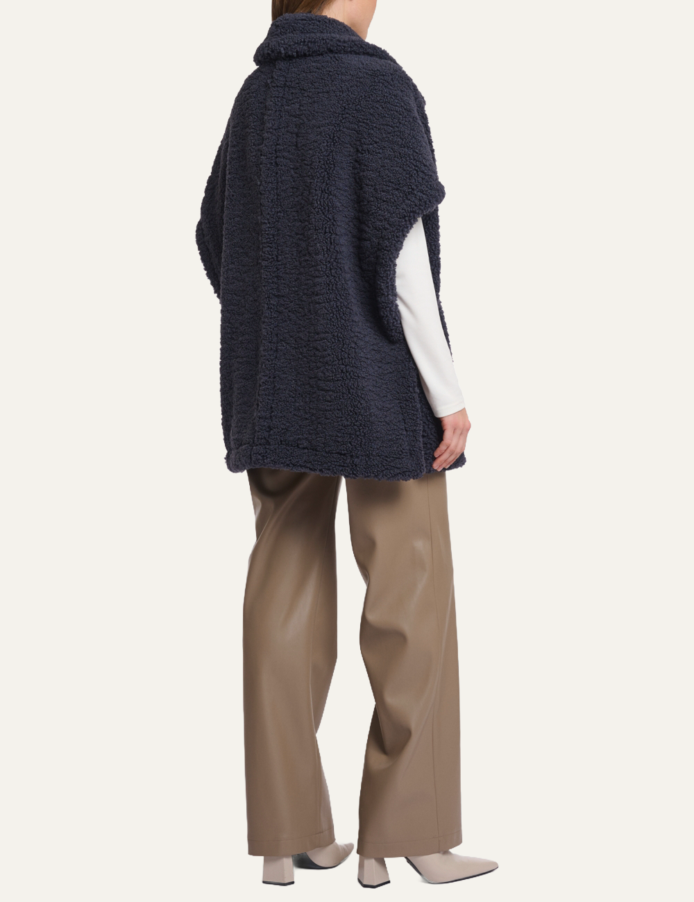 RINO PELLE LUCA CAPE NIGHT GREY