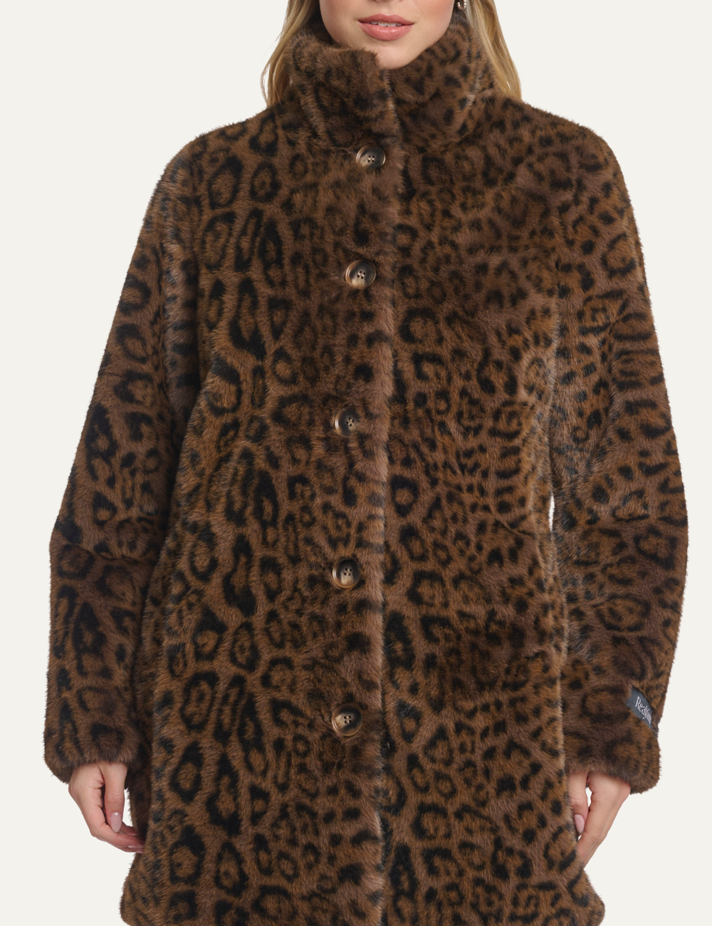 RINO PELLE NONNA COAT LEOPARD