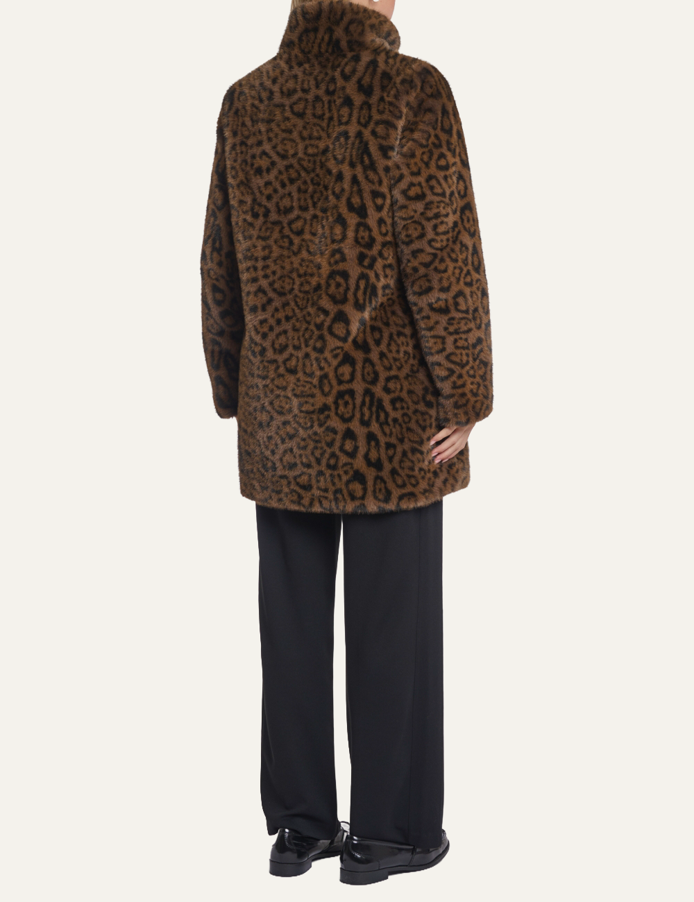 RINO PELLE NONNA COAT LEOPARD