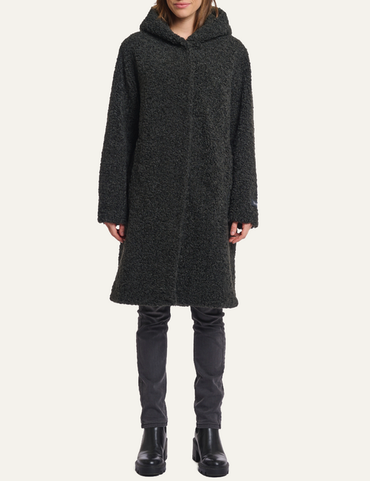 RINO PELLE LEONIE COAT DEEP IRON