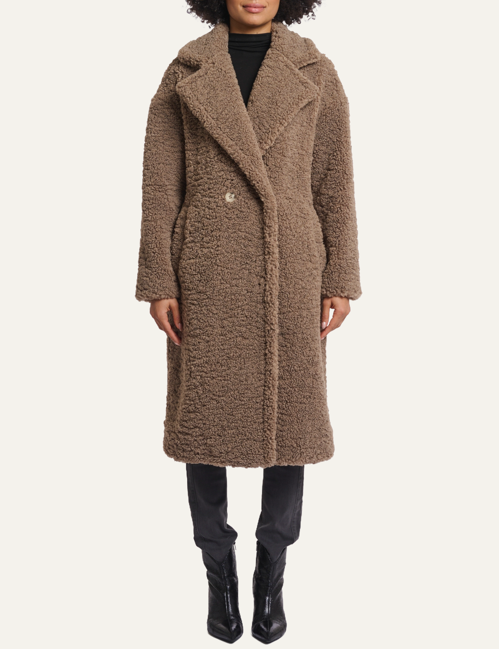 RINO PELLE ELICIA COAT TOFFEE
