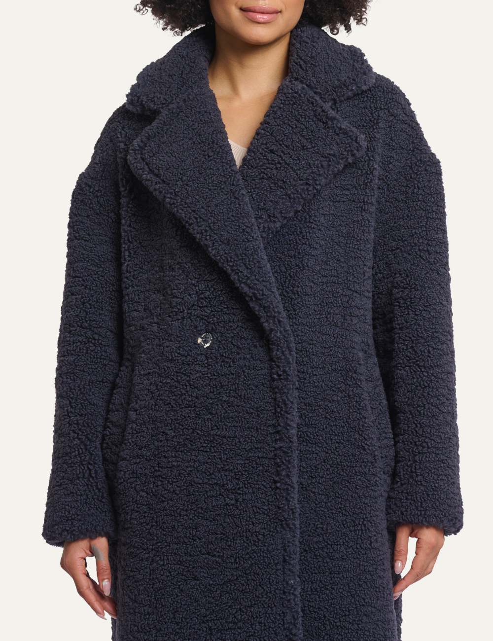 RINO PELLE ELICIA COAT NIGHT GREY