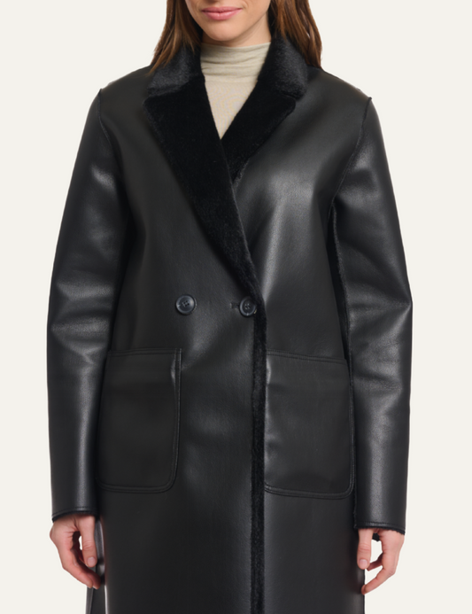 RINO PELLE IVON COAT BLACK