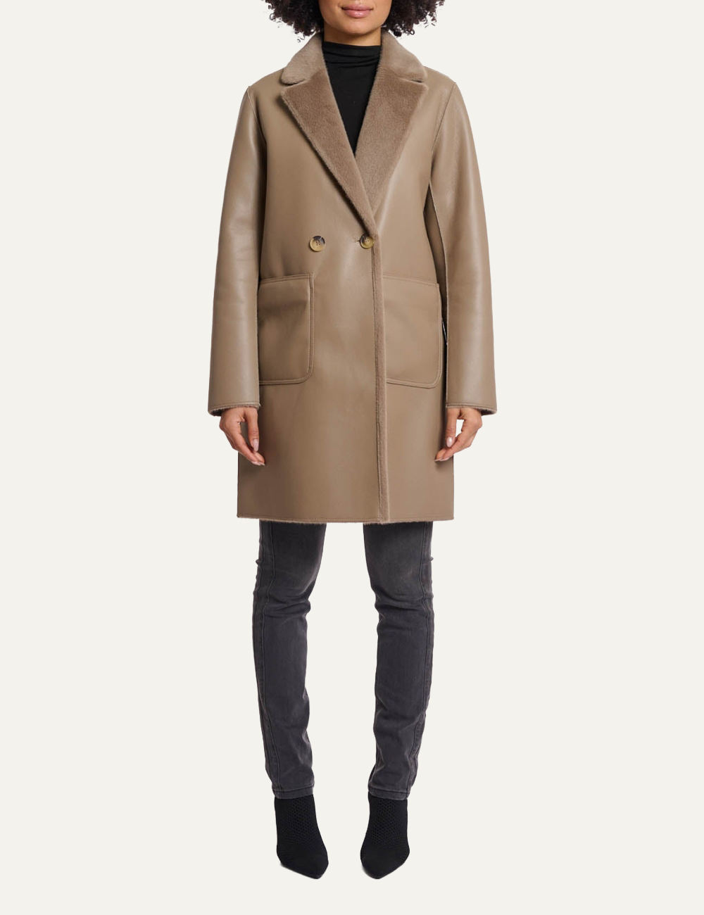 RINO PELLE IVON COAT BIRCH