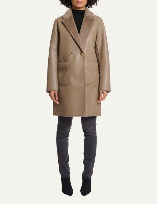 RINO PELLE IVON COAT BIRCH