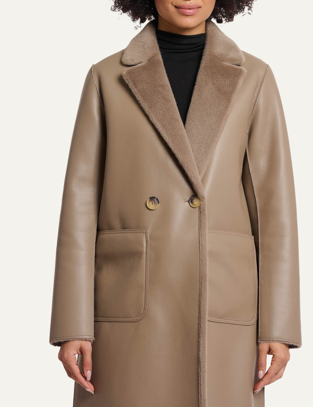 RINO PELLE IVON COAT BIRCH