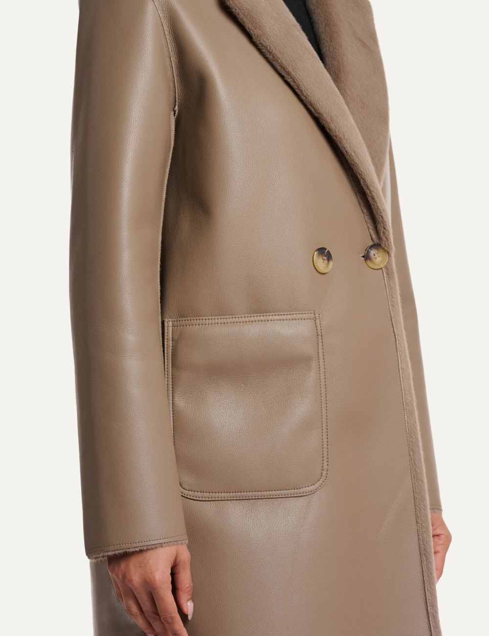 RINO PELLE IVON COAT BIRCH