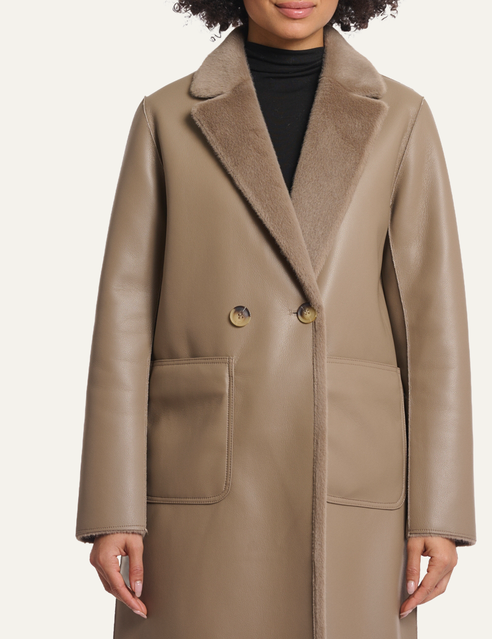 RINO PELLE IVON COAT TOFFEE