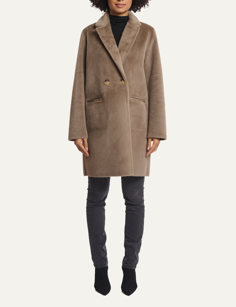 RINO PELLE IVON COAT TOFFEE