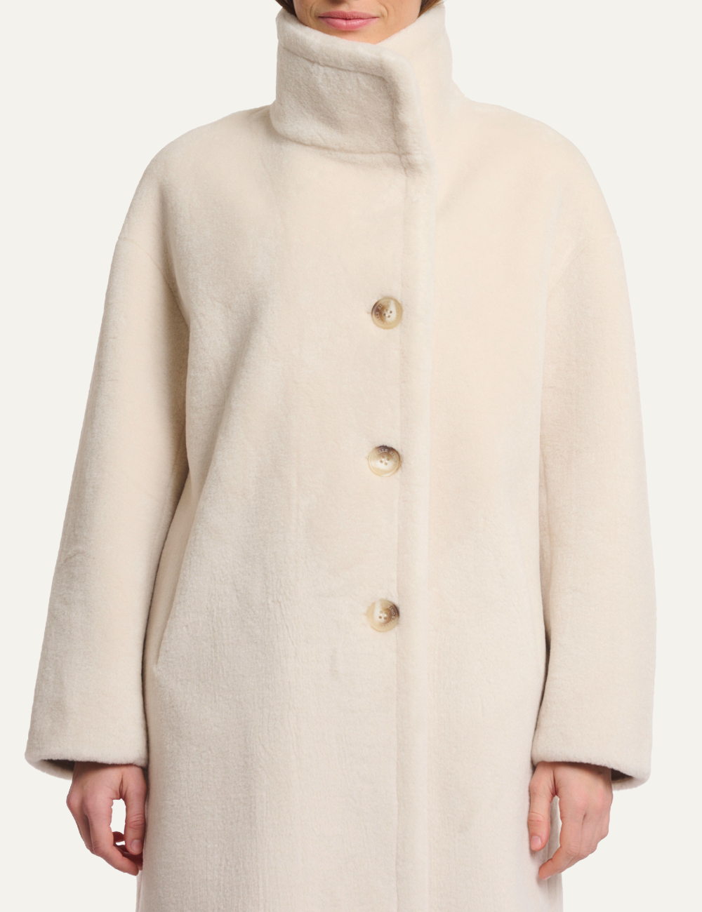 RINO PELLE CILOU COAT BIRCH