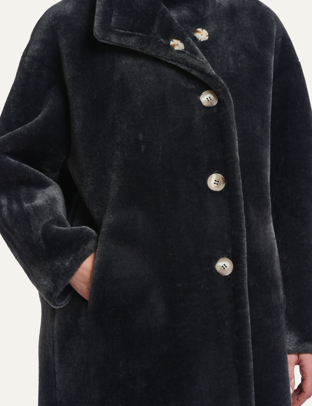 RINO PELLE CILOU COAT DEEP IRON