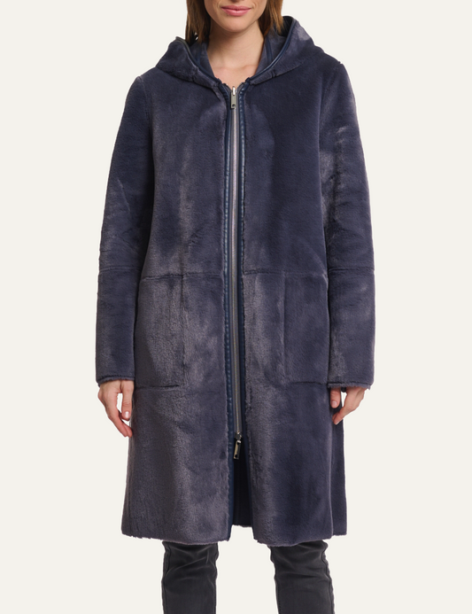 RINO PELLE OVA JACKET NIGHT GREY