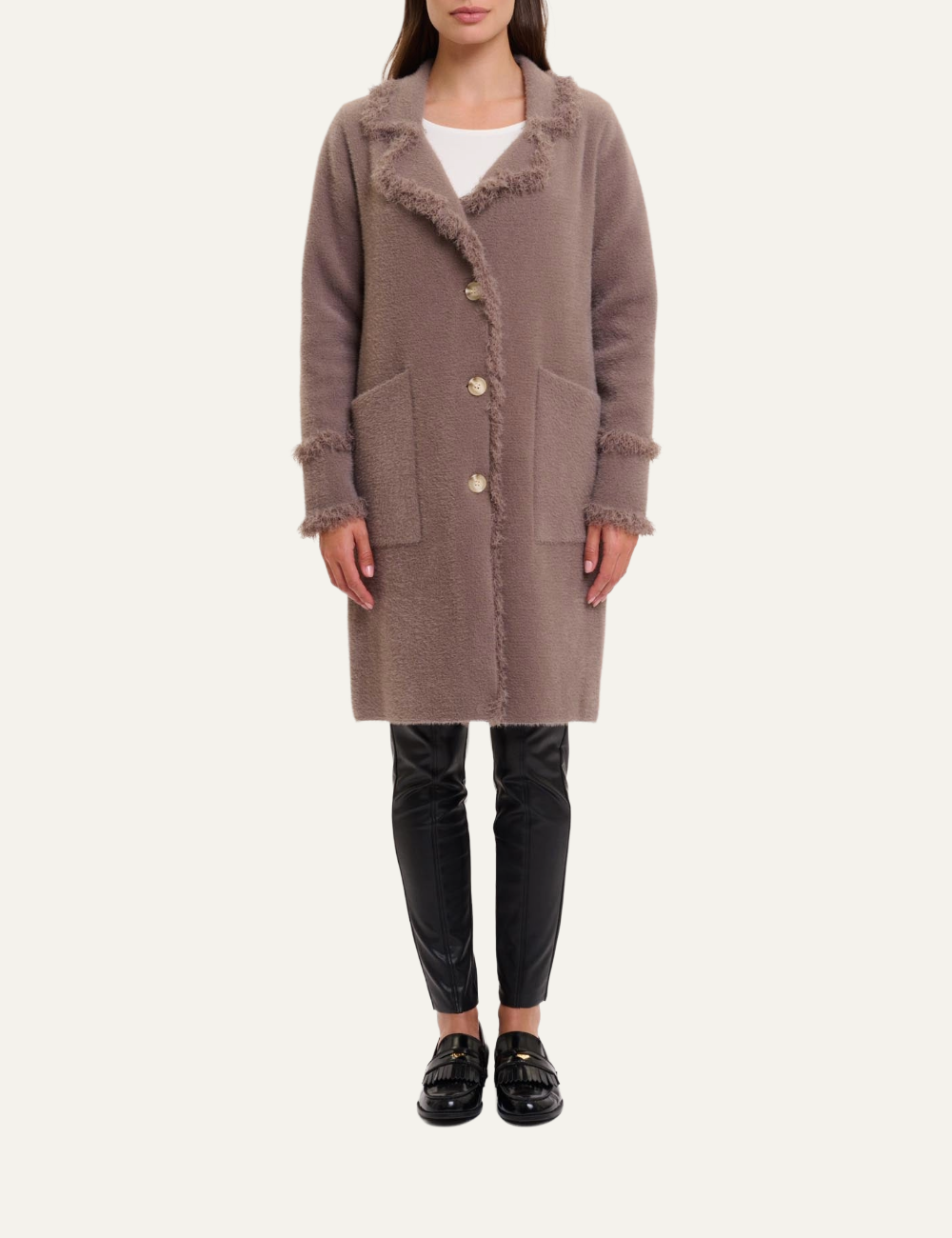 RINO PELLE CARDIGAN CATENA