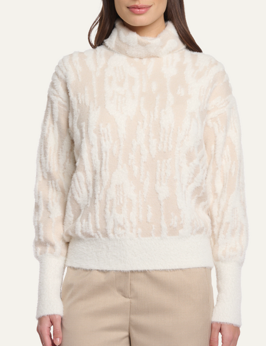 RINO PELLE NAURA SWEATER BIRCH SNOW ZEBRA