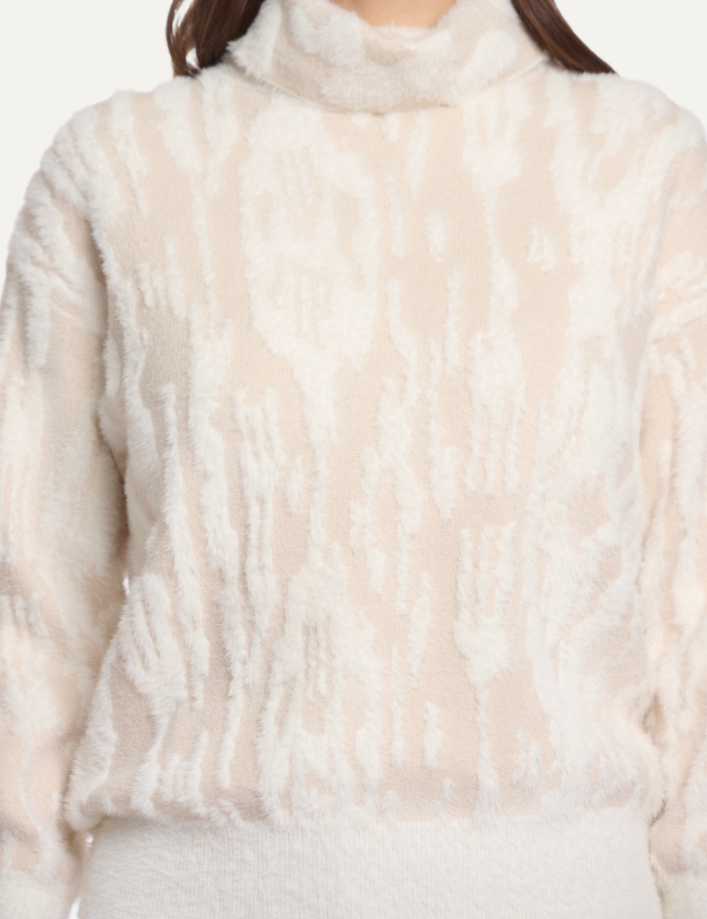 RINO PELLE NAURA SWEATER BIRCH SNOW ZEBRA