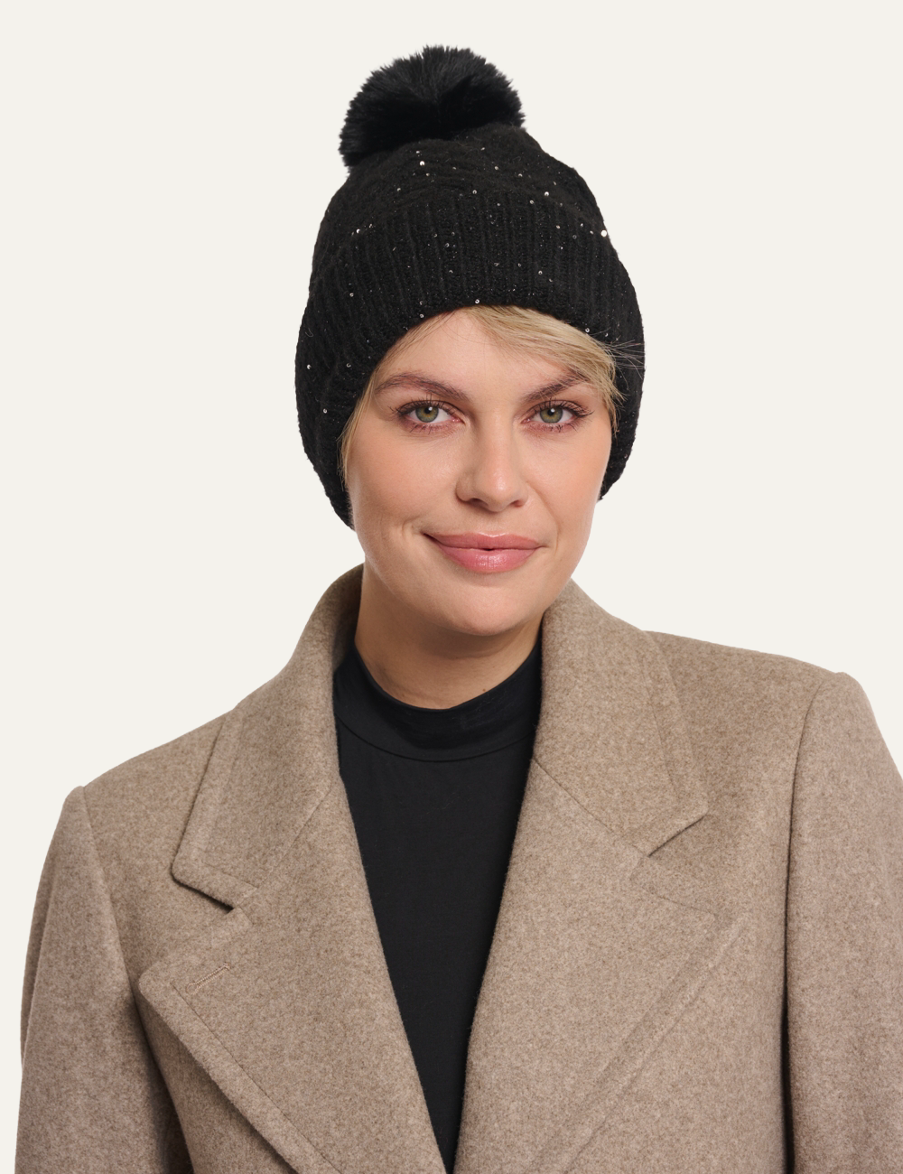 RINO PELLE REY BEANIE BLACK