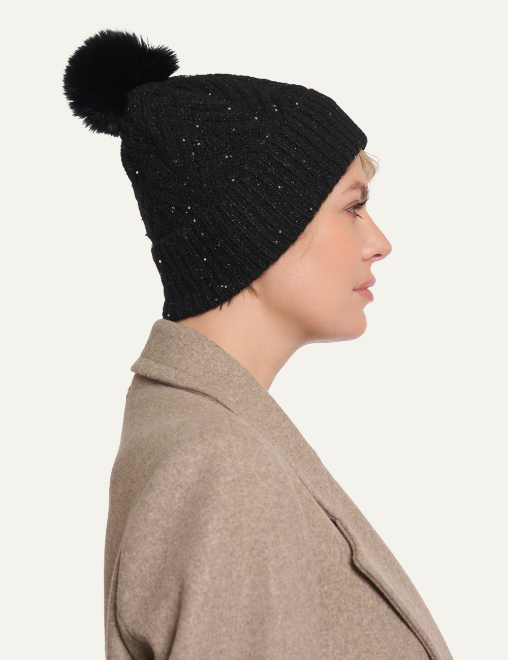 RINO PELLE REY BEANIE BLACK