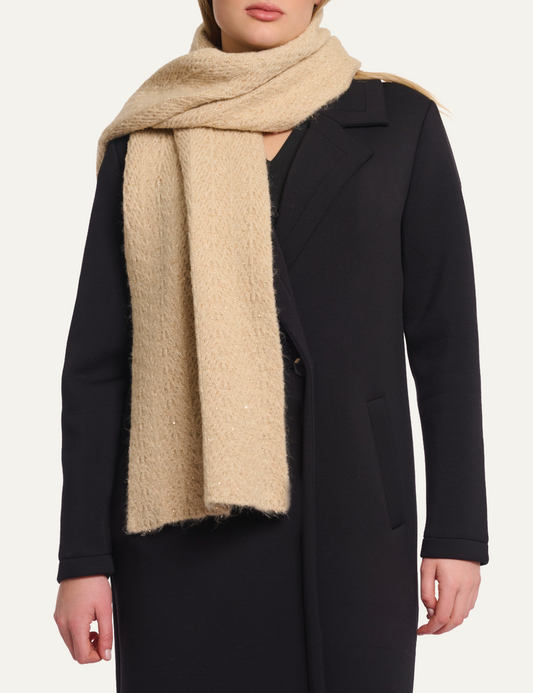 RINO PELLE LIVA SCARF LIGHT BEIGE