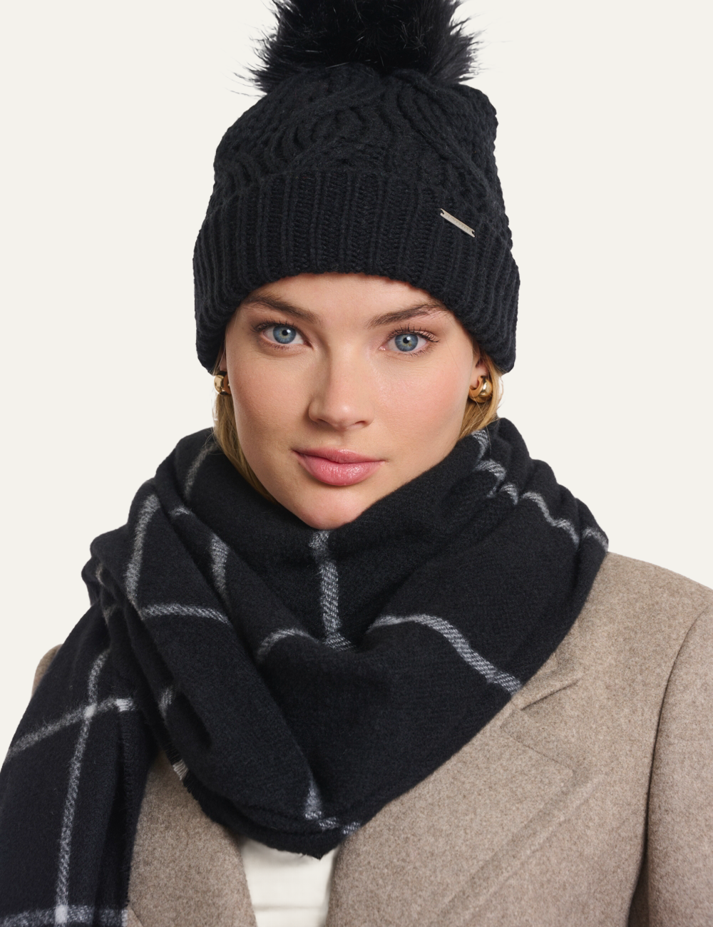 RINO PELLE KEVINA BEANIE BLACK