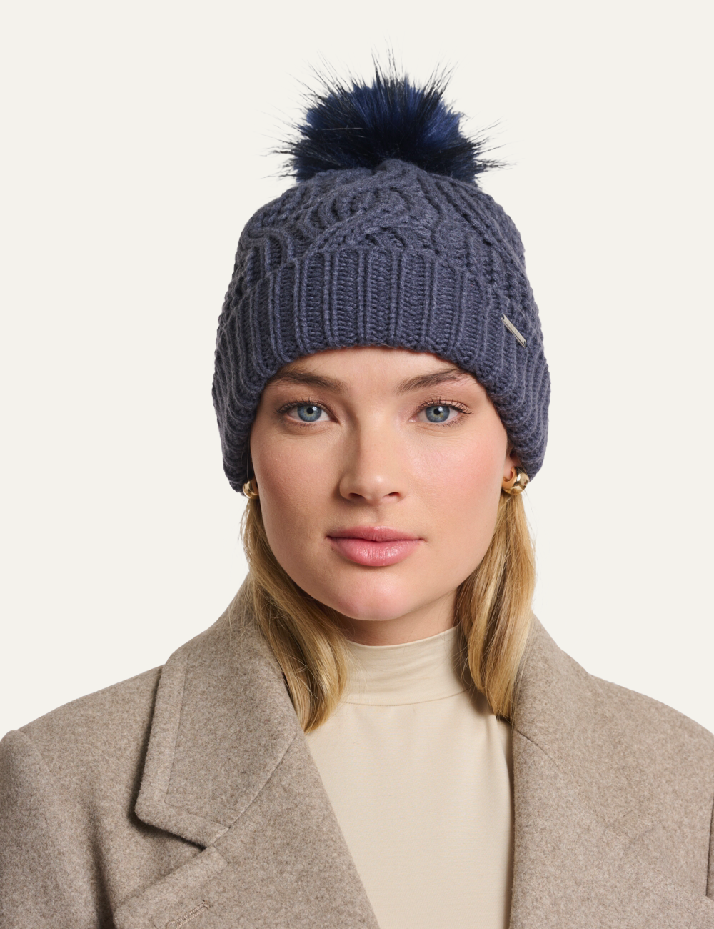 RINO PELLE KEVINA BEANIE NIGHT GREY