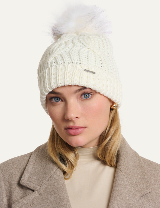 RINO PELLE KEVINA BEANIE SNOW WHITE