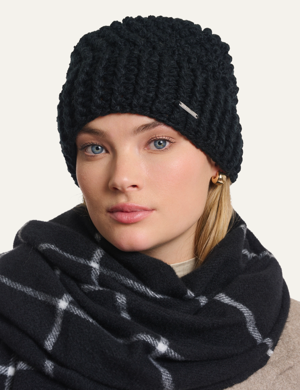 RINO PELLE KEVINA BEANIE BLACK