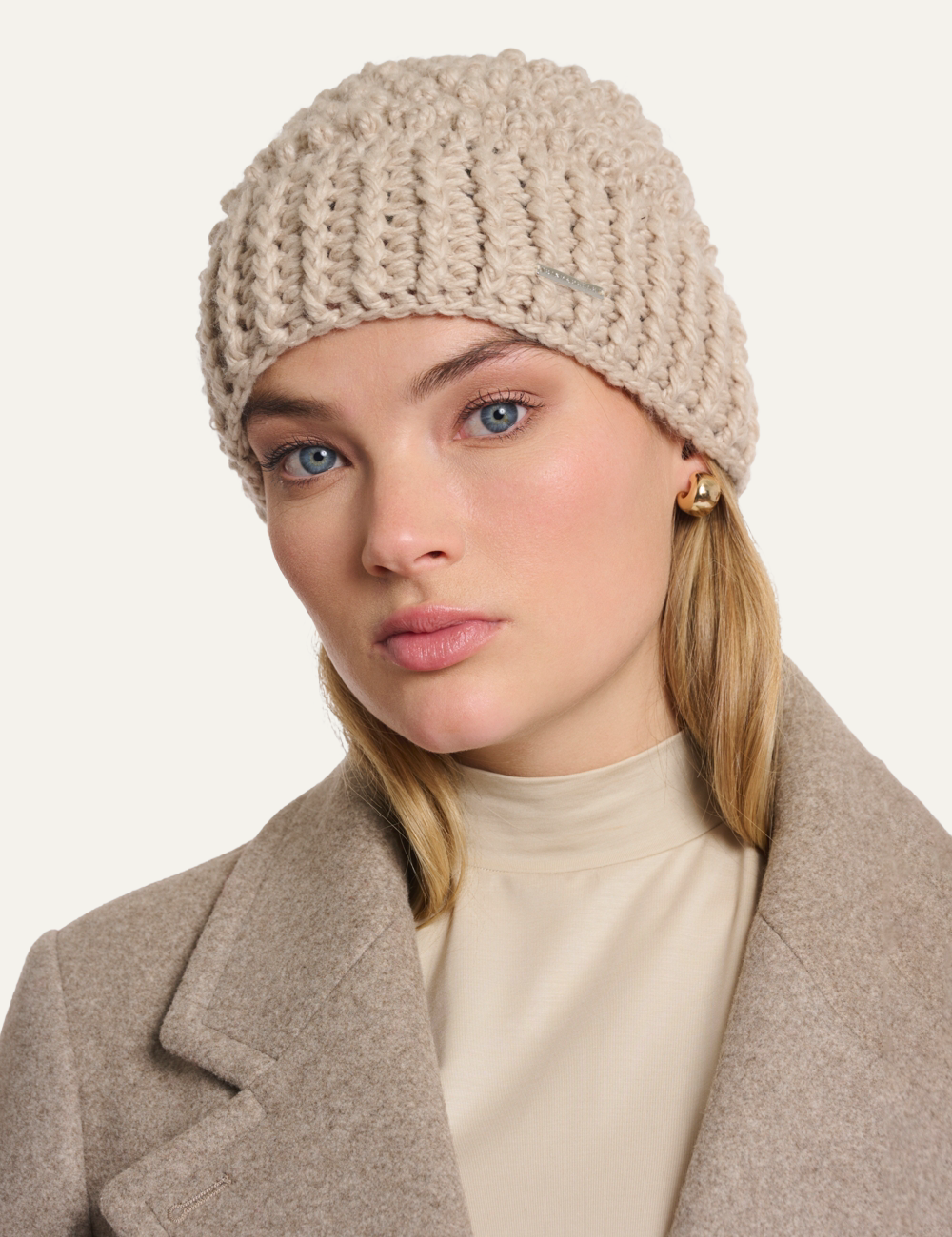 RINO PELLE KEVINA BEANIE BIRCH