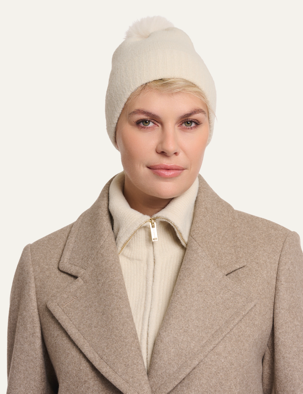 RINO PELLE MARTINA BEANIE BIRCH