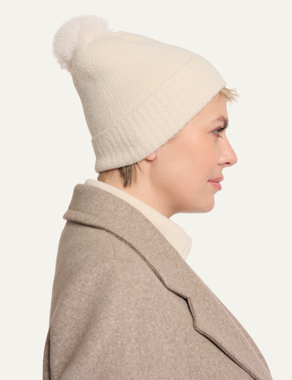 RINO PELLE MARTINA BEANIE BIRCH