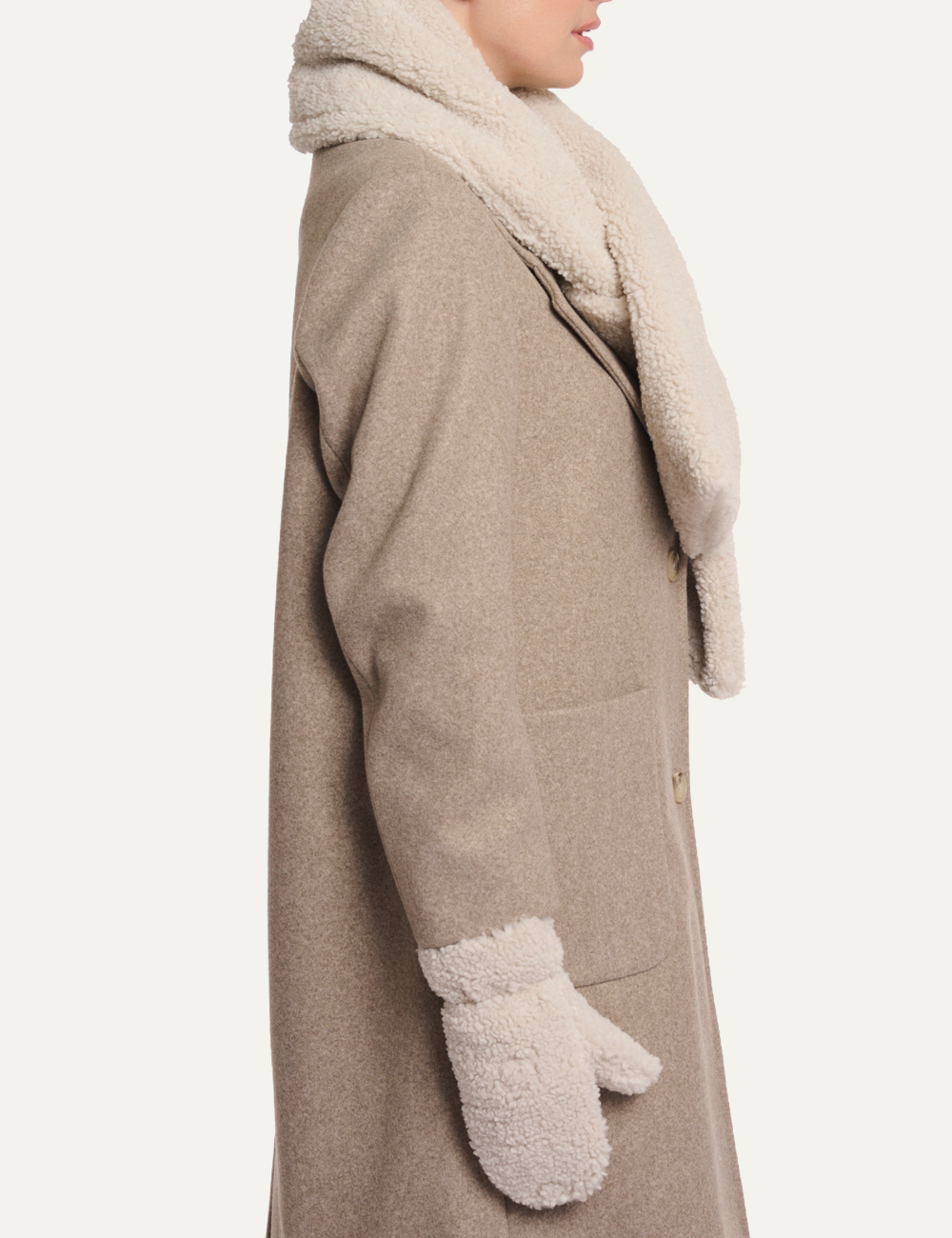 RINO PELLE ASHO SCARF BIRCH