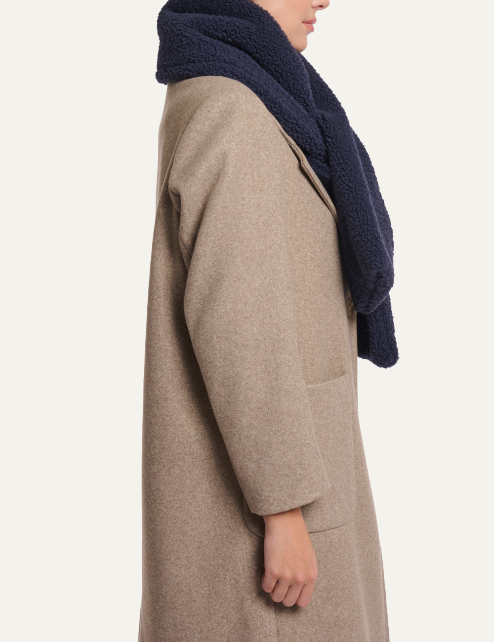 RINO PELLE ASHO SCARF NIGHT GREY