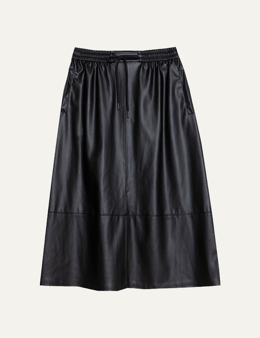 MILLA SKIRT MIDI LEATHER