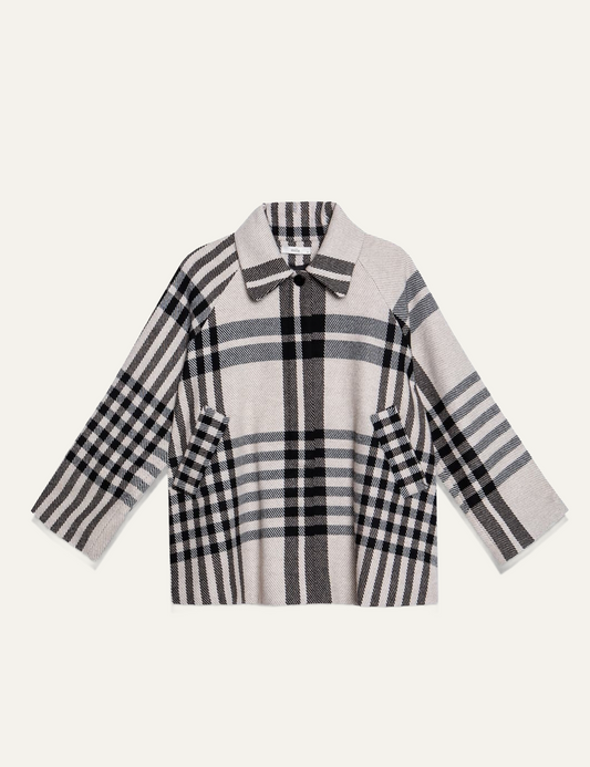 MILLA COAT CROPPED PLAID