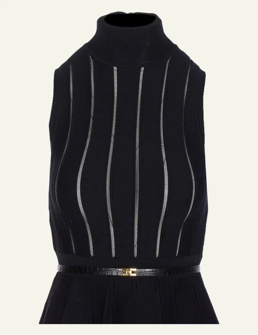 ELISABETTA FRANCHI Knit dress with openwork weave