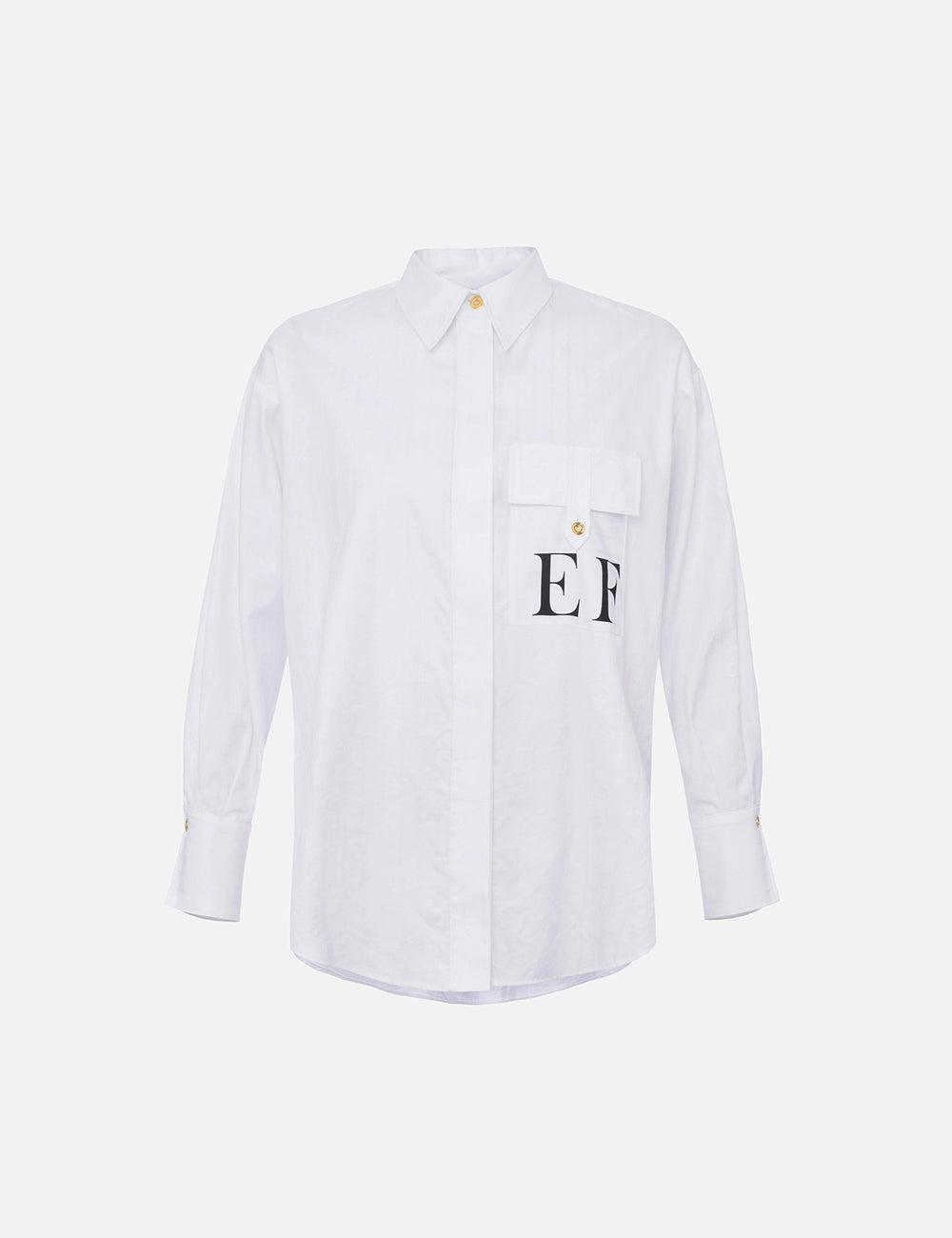 Elizabetta Franchi Cotton striped poplin shirt