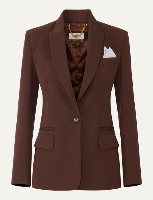 ELISABETTA FRANCHI Cotton gabardine jacket