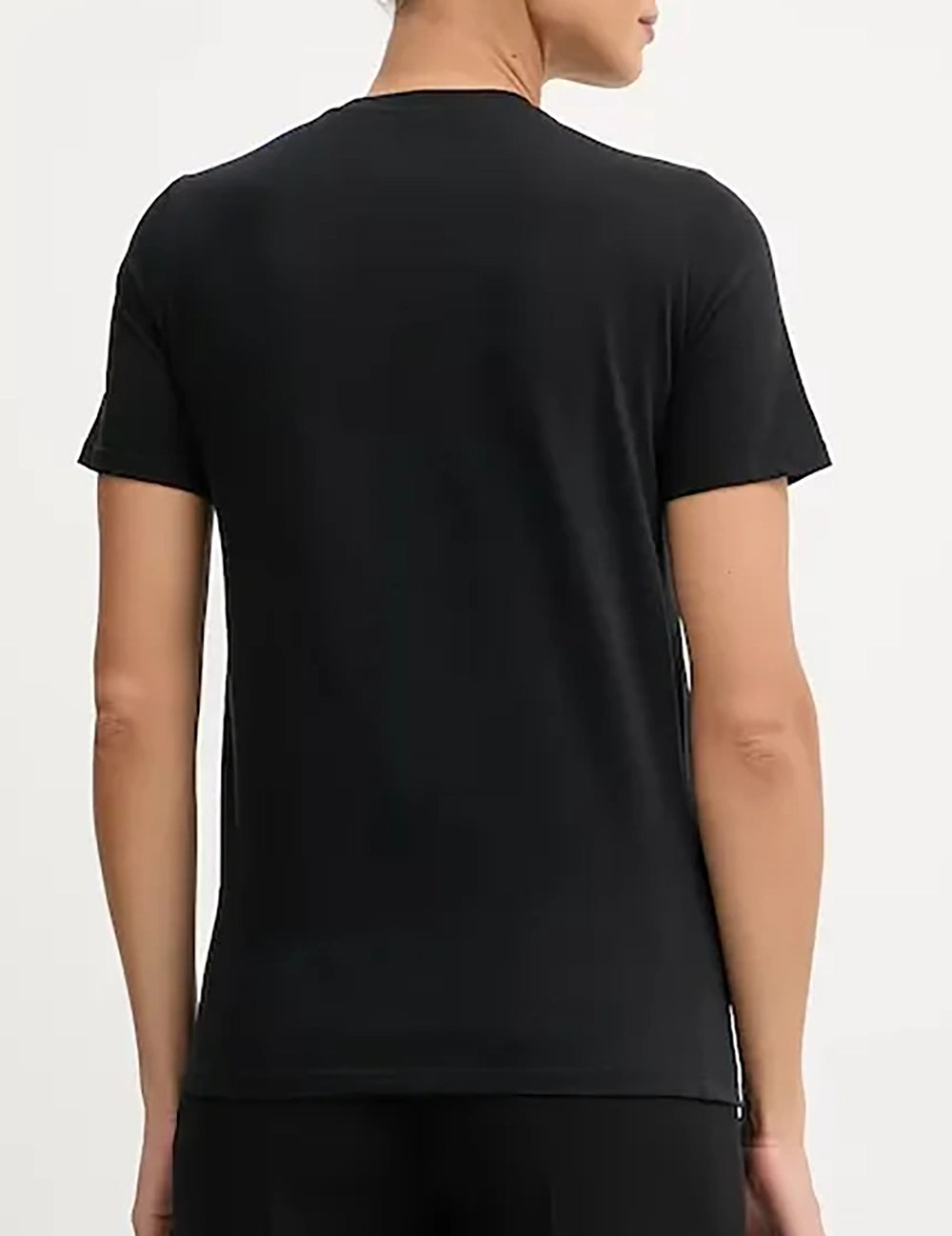 ELISABETTA FRANCHI Cotton jersey T-shirt with necklace