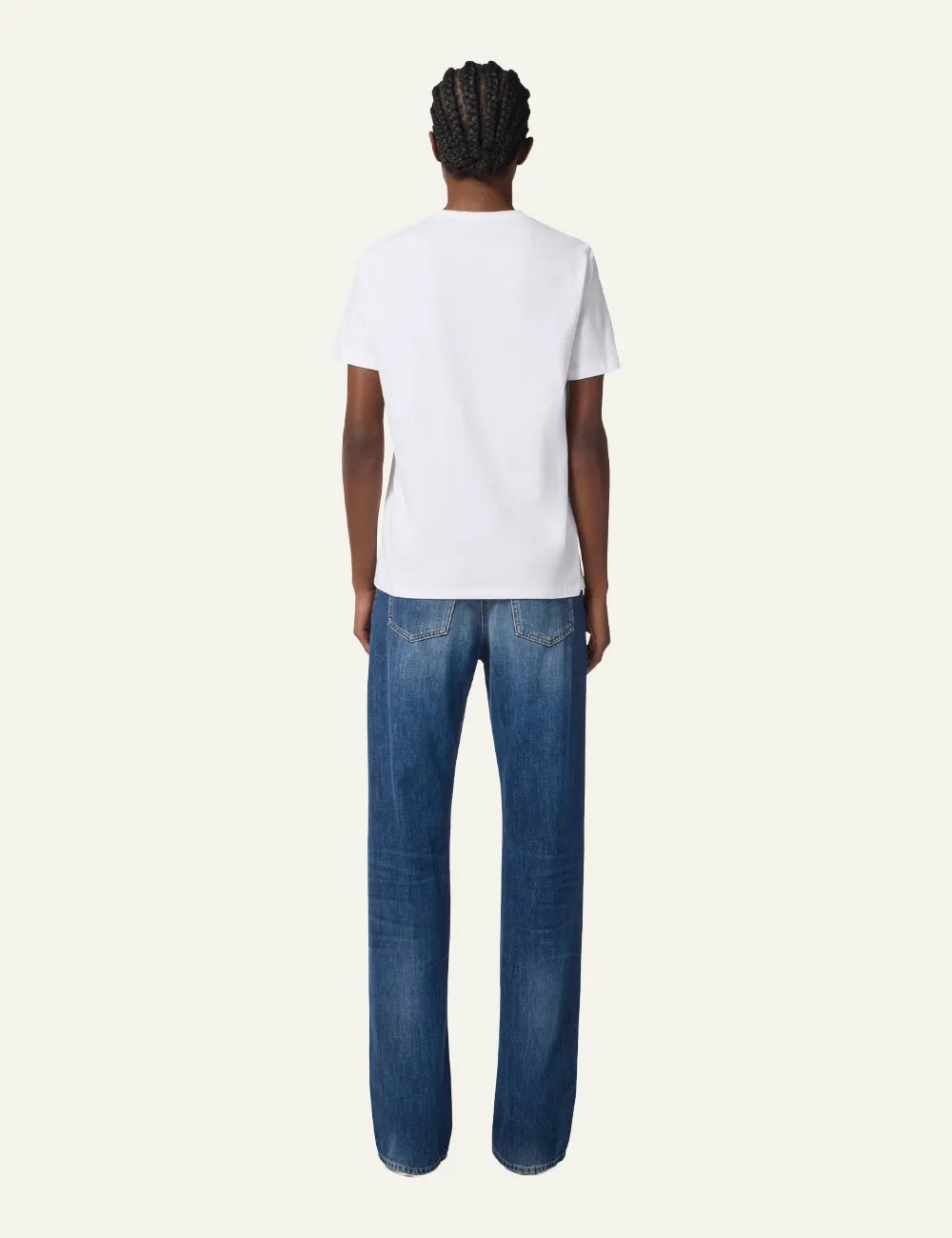 ELISABETTA FRANCHI Cotton jersey T-shirt with necklace