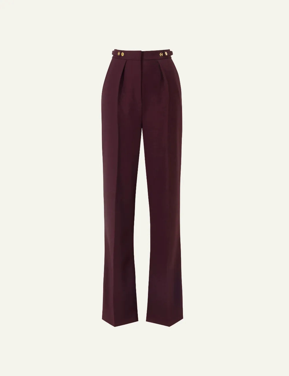 ELISABETTA FRANCHI Trousers in crêpe fabric with jewel accessory