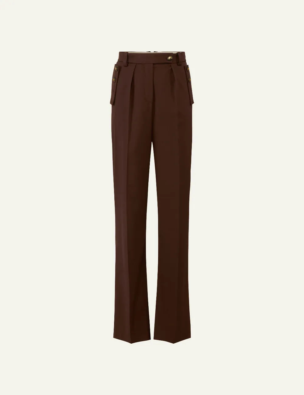 ELISABETTA FRANCHI Cotton gabardine trousers