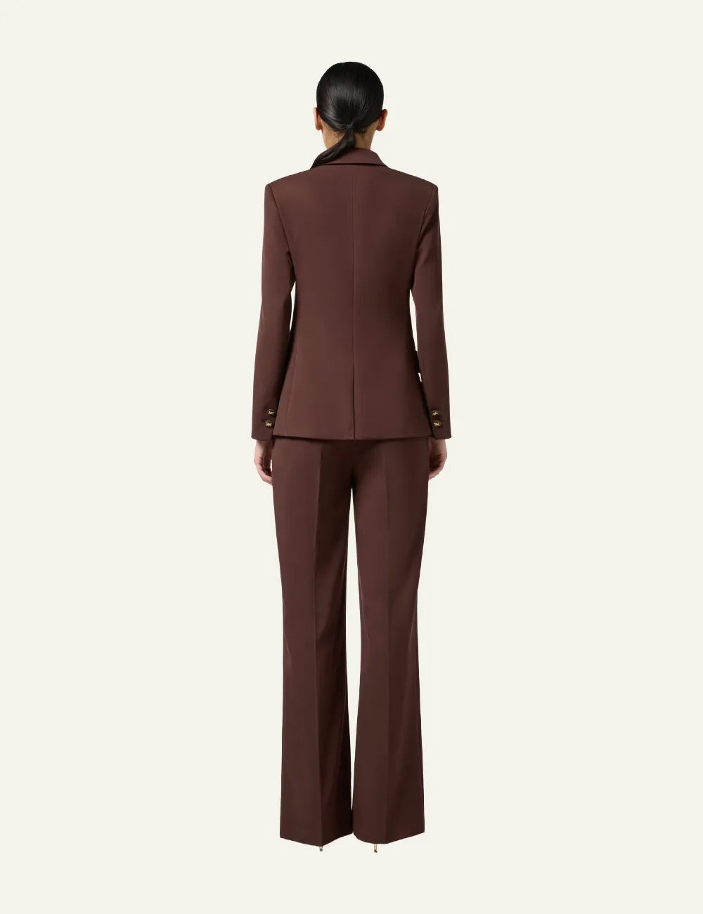 ELISABETTA FRANCHI Cotton gabardine trousers