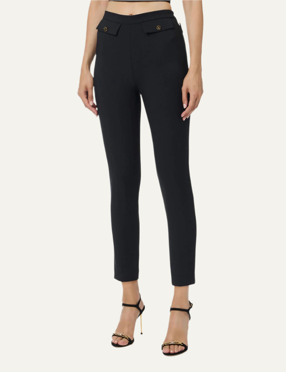 ELISABETTA FRANCHI Double crêpe trousers
