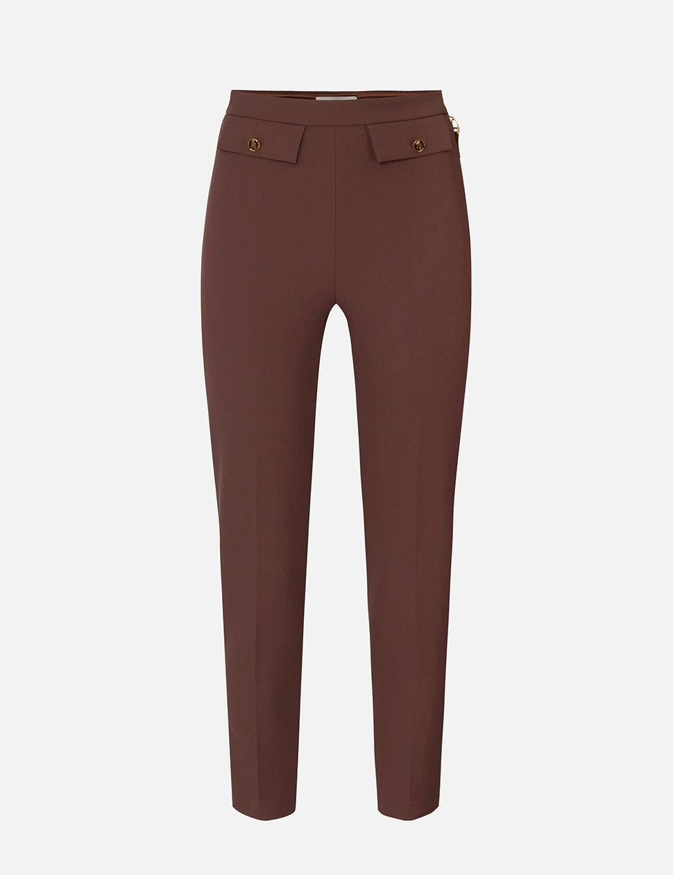 ELISABETTA FRANCHI Double crêpe trousers