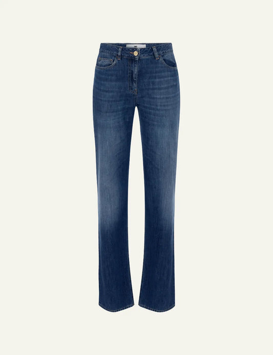 ELISABETTA FRANCHI ΠΑΝΤΑΛΟΝΙ Palace jeans with logo details