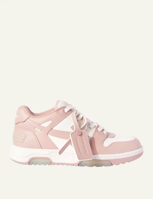 OFF WHITE OUT OF OFFICE CALF LEATHER WHITE/PINK