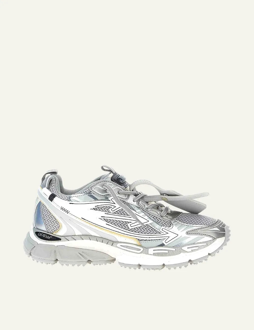 OFF WHITE OW BE RIGHT BACK MESH SILVER