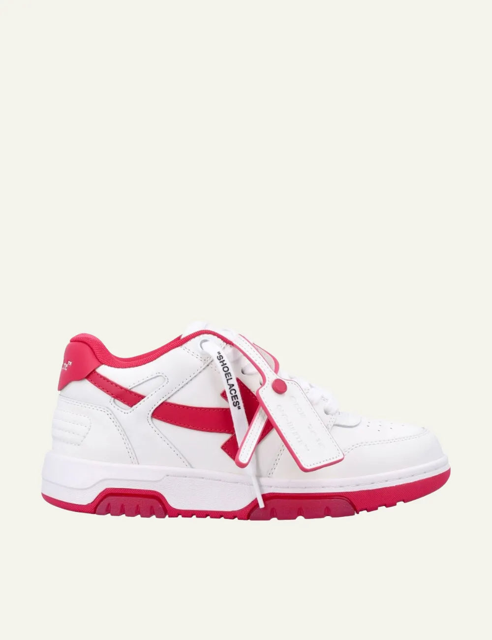 OFF WHITE OUT OF OFFICE CALF LEATHER FUCHSIA