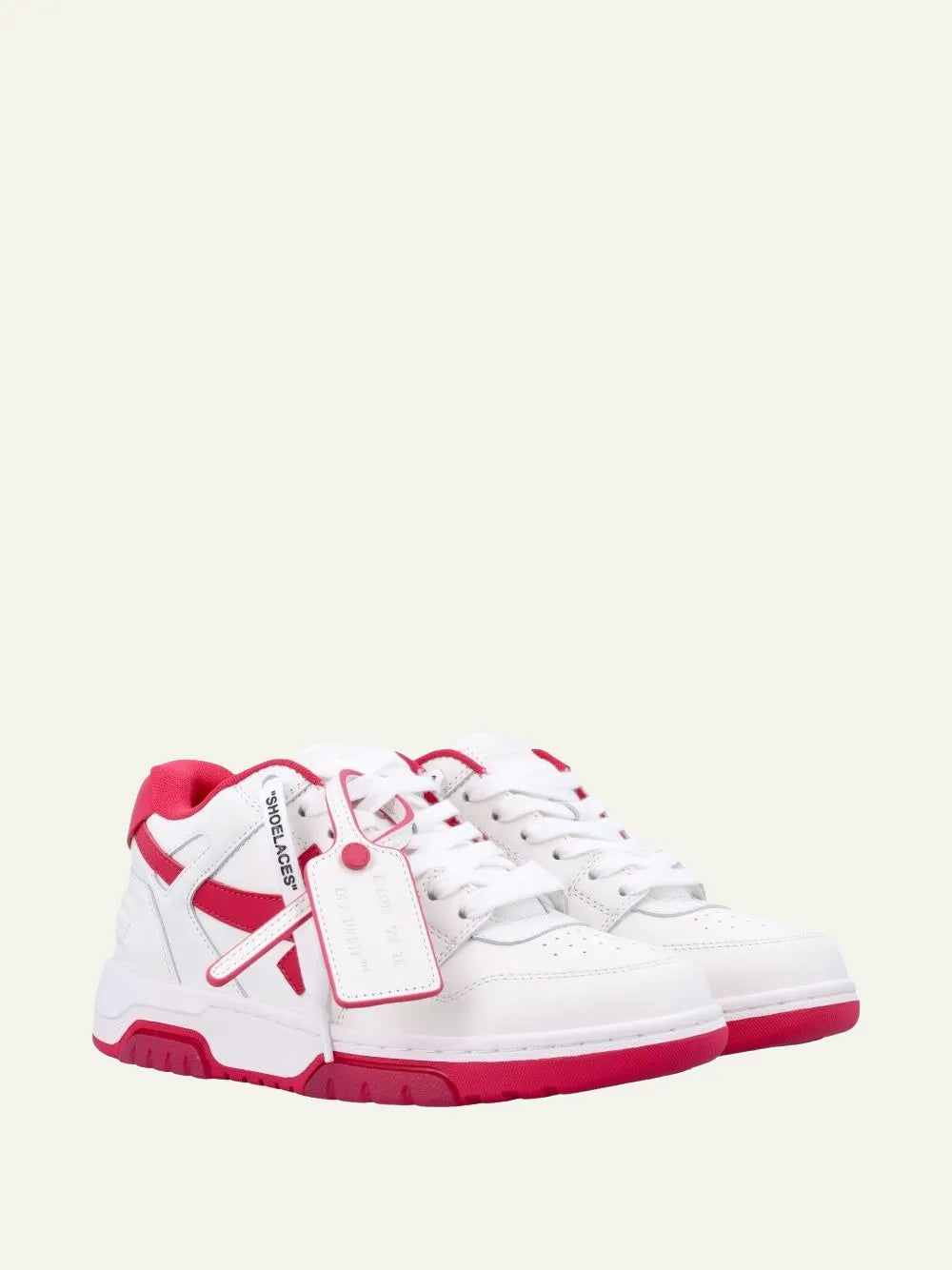 OFF WHITE OUT OF OFFICE CALF LEATHER FUCHSIA