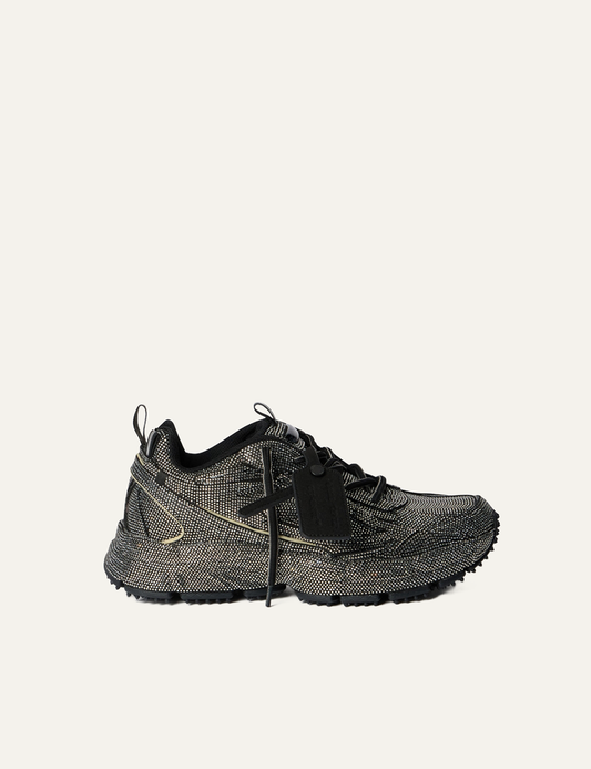 OFF WHITE OW BRB CRYSTAL GLITTERED BLACK