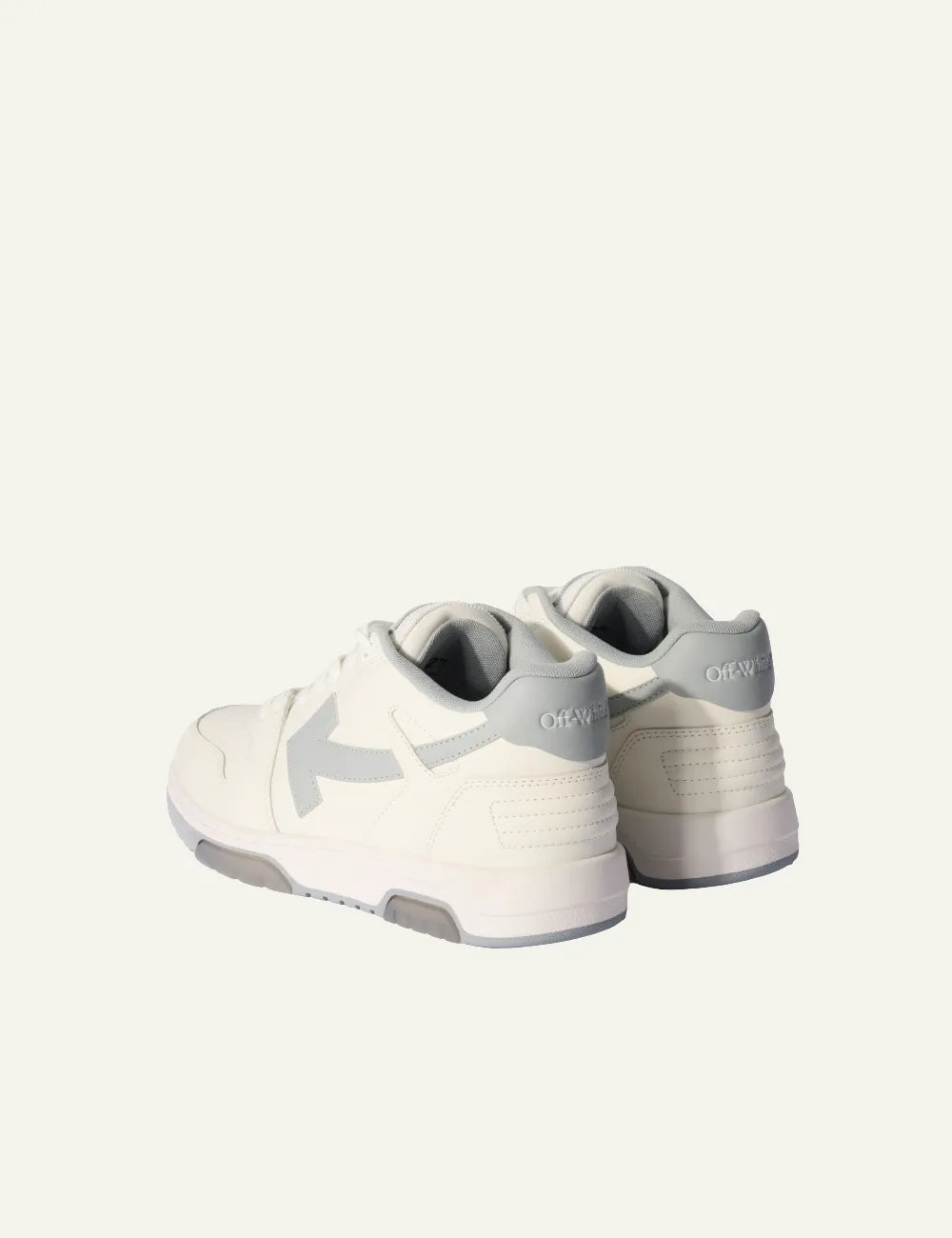 OFF WHITE OUT OF OFFICE CALF LEATHER WHITE/GREY